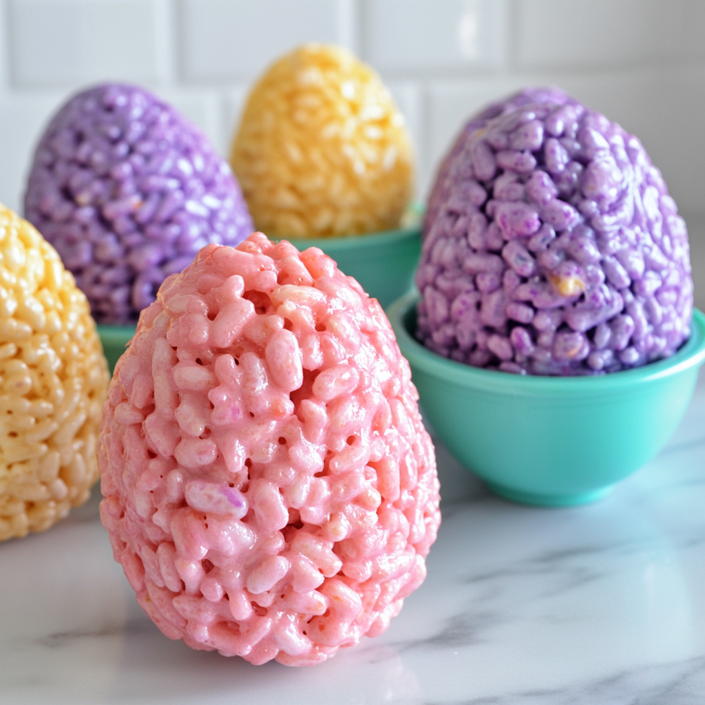 Rice Krispie Treat Easter Eggs