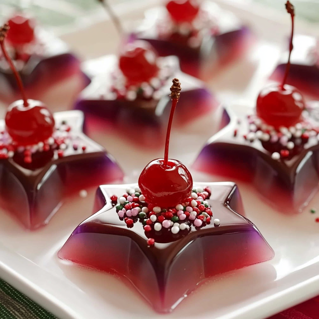 Fruit Juice Cherry Jello Jigglers
