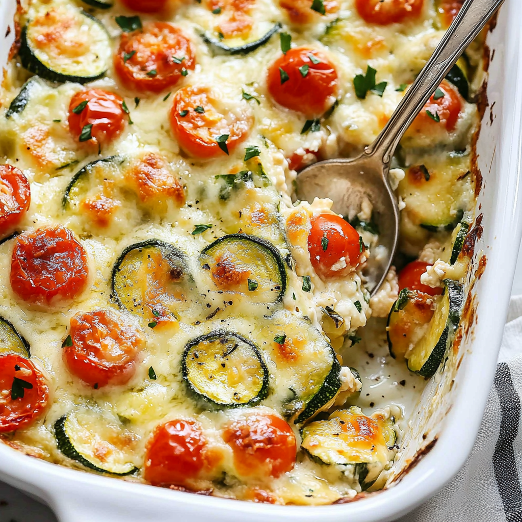 Baked Zucchini and Cheese