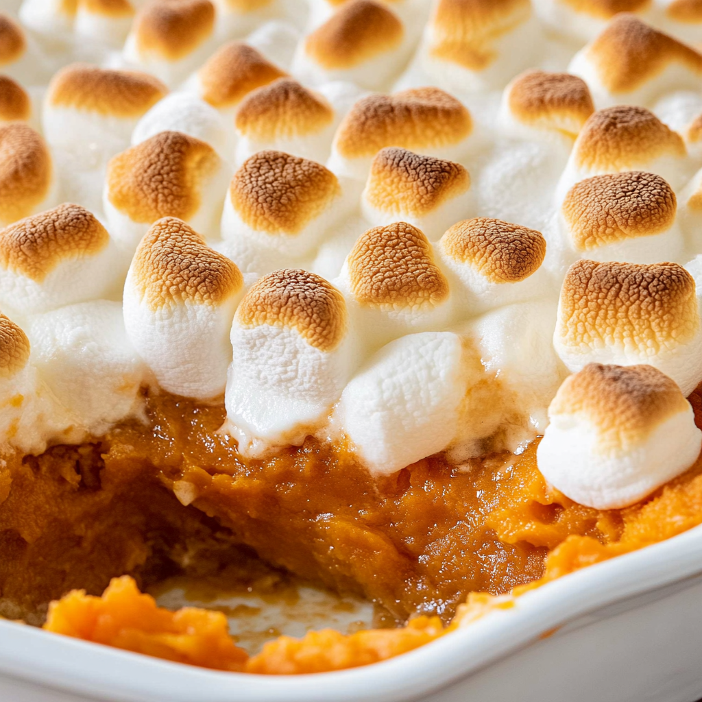 Sweet Potato Casserole with Marshmallows