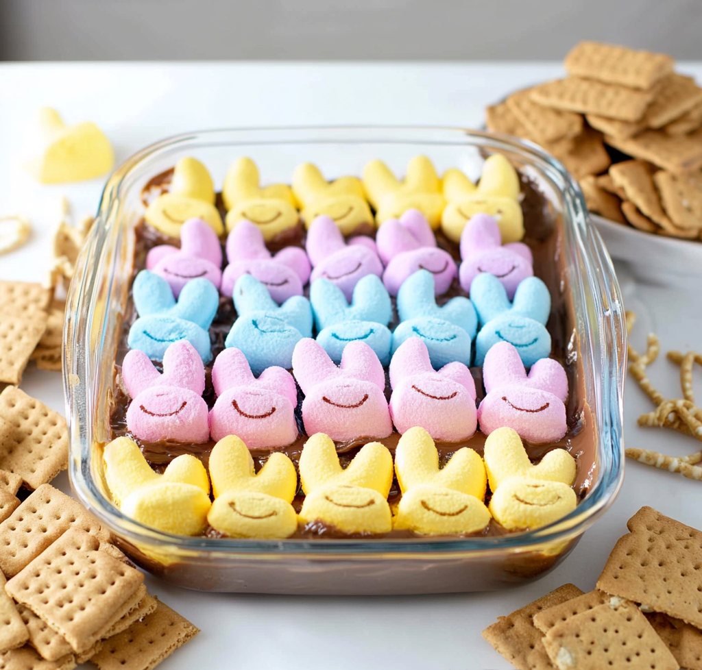 Easter Peeps s'mores dip