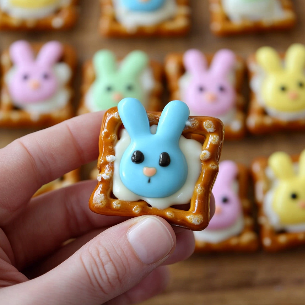 Easter Bunny Pretzel Treats