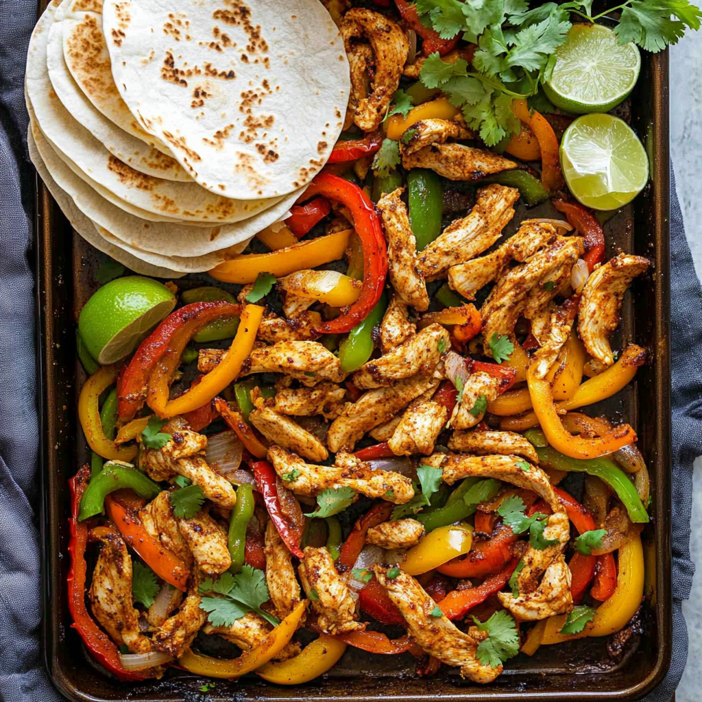 Easy Sheet Pan Chicken Fajitas
