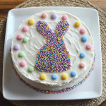 sprinkles easter bunny cake