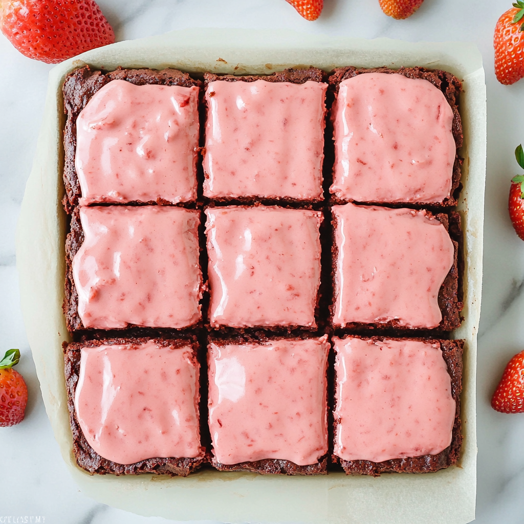 Strawberry Brownies Recipe