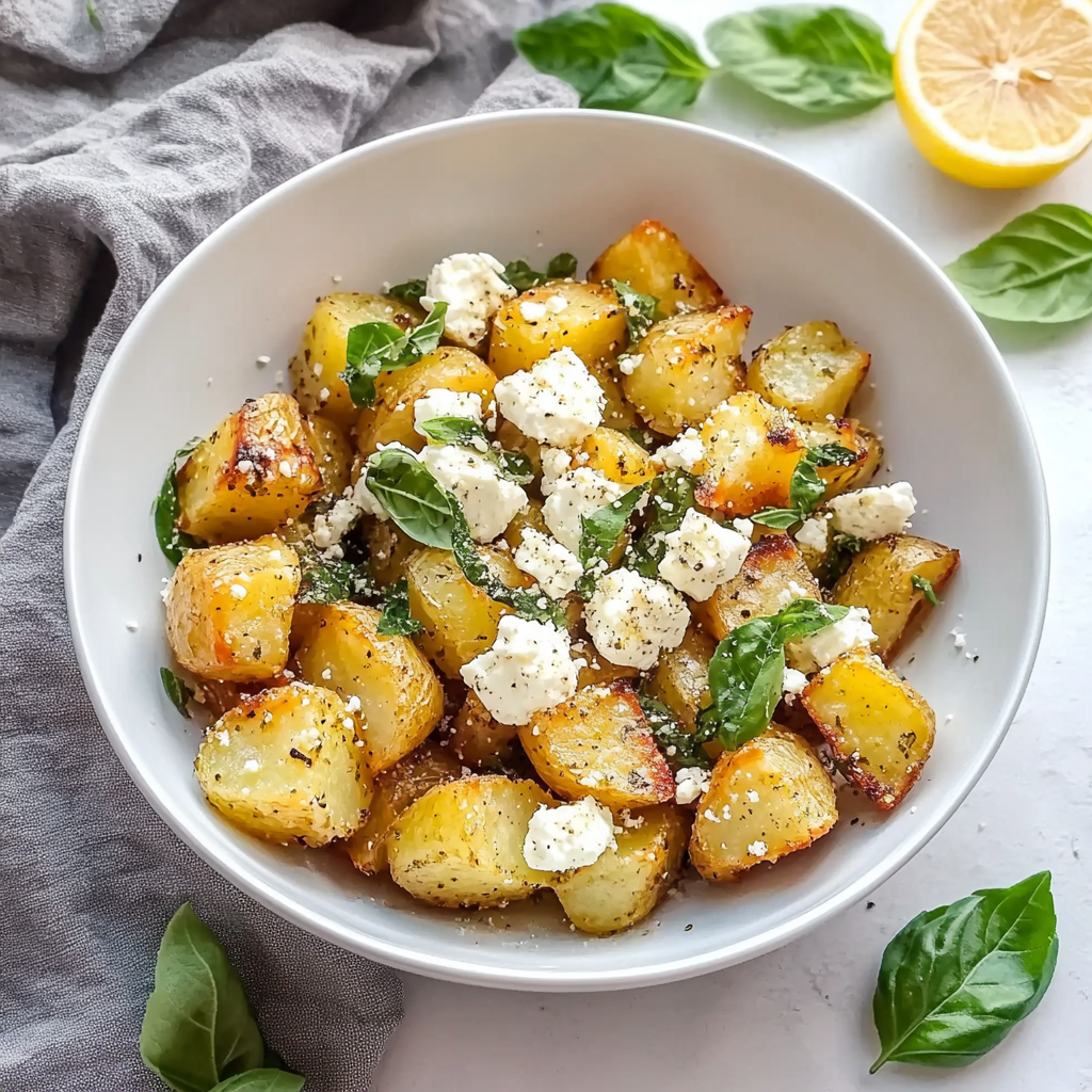 Greek Feta Roast Potatoes