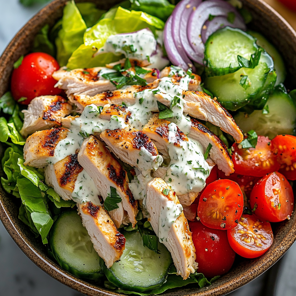 Tzatziki chicken salad