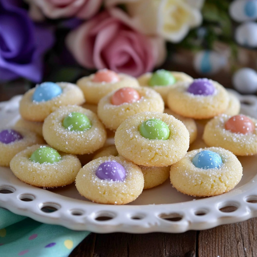 Easter Bunny Button Cookies