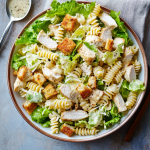 20-Minute Chicken Caesar Pasta Salad