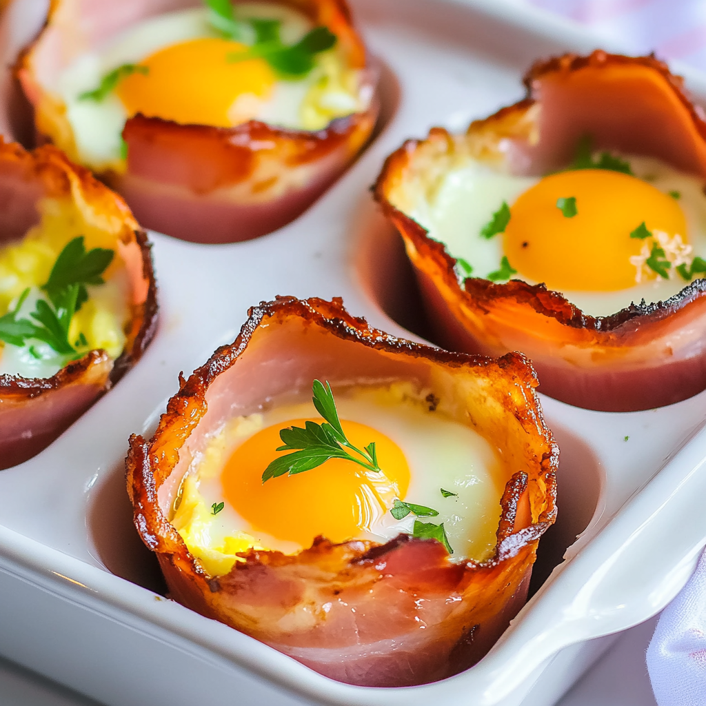 Easy Keto Ham & Egg Cups