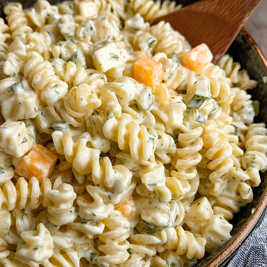 Dill Pickle Pasta Salad
