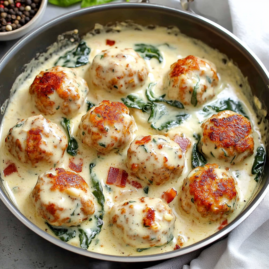Baked Chicken Ricotta Meatballs