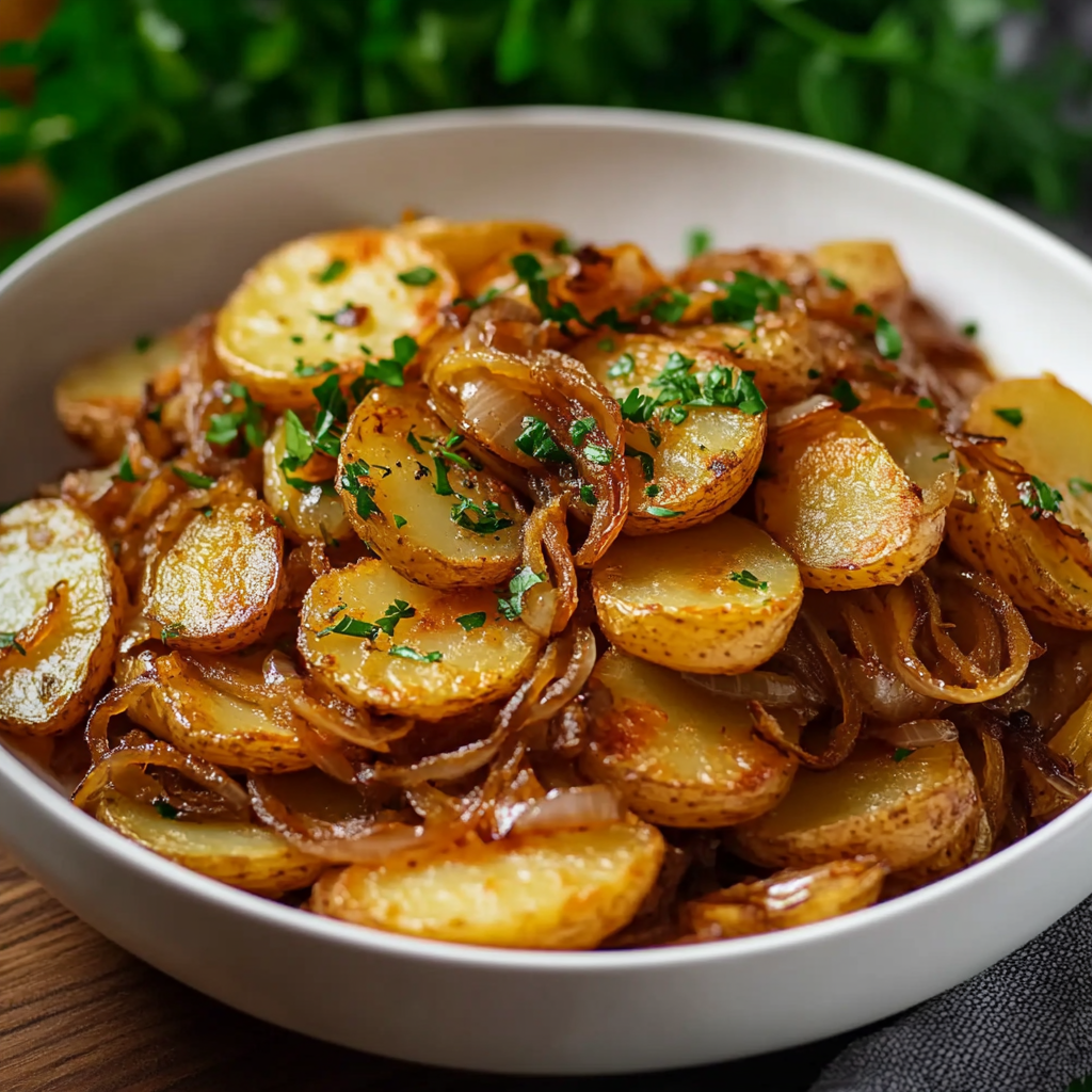 FRIED POTATOES AND ONIONS
