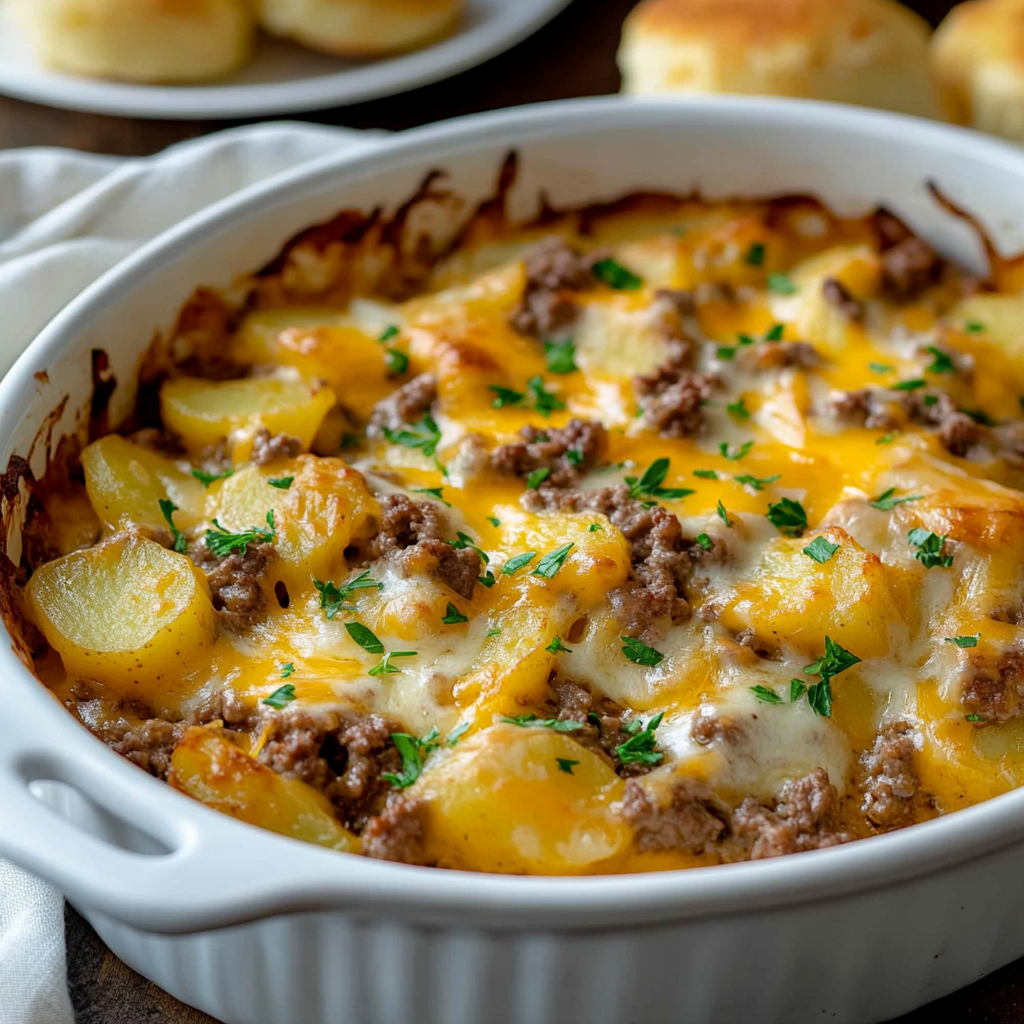Slow Cooker Cowboy Potato Casserole