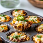 High Protein Jalapeño Popper Cheeseburger Bites