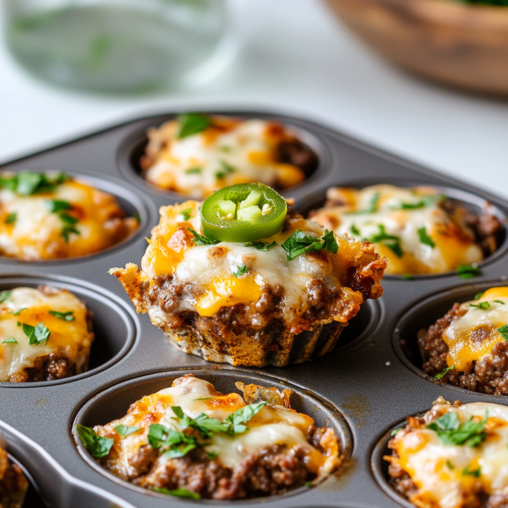 High Protein Jalapeño Popper Cheeseburger Bites
