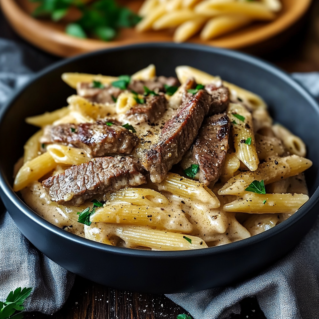 Creamy Steak Pasta