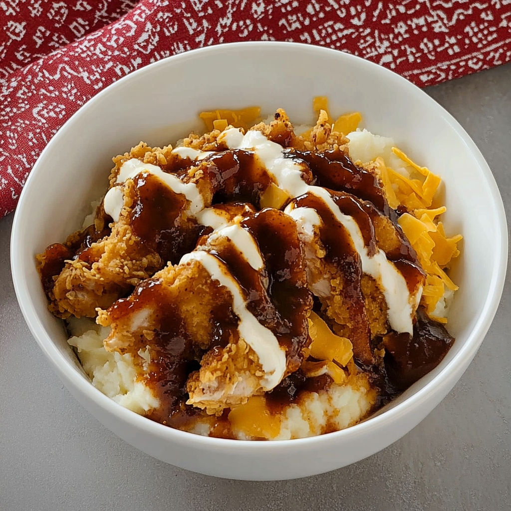 High Protein BBQ Chicken Ranch Bowl