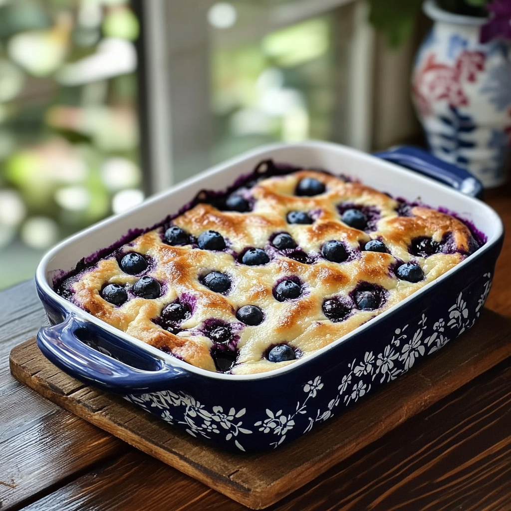 Blueberry Buttermilk Pancake Casserole