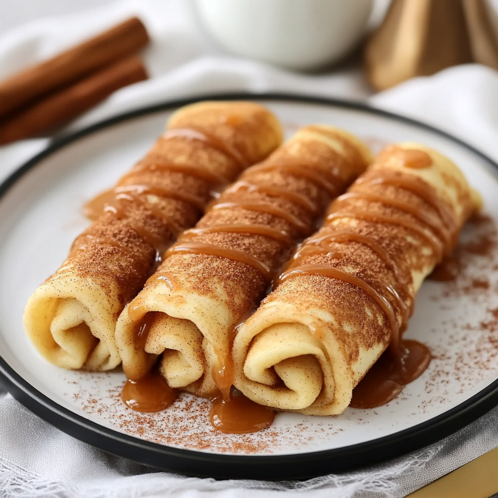 Cinnamon Roll Protein Crepes