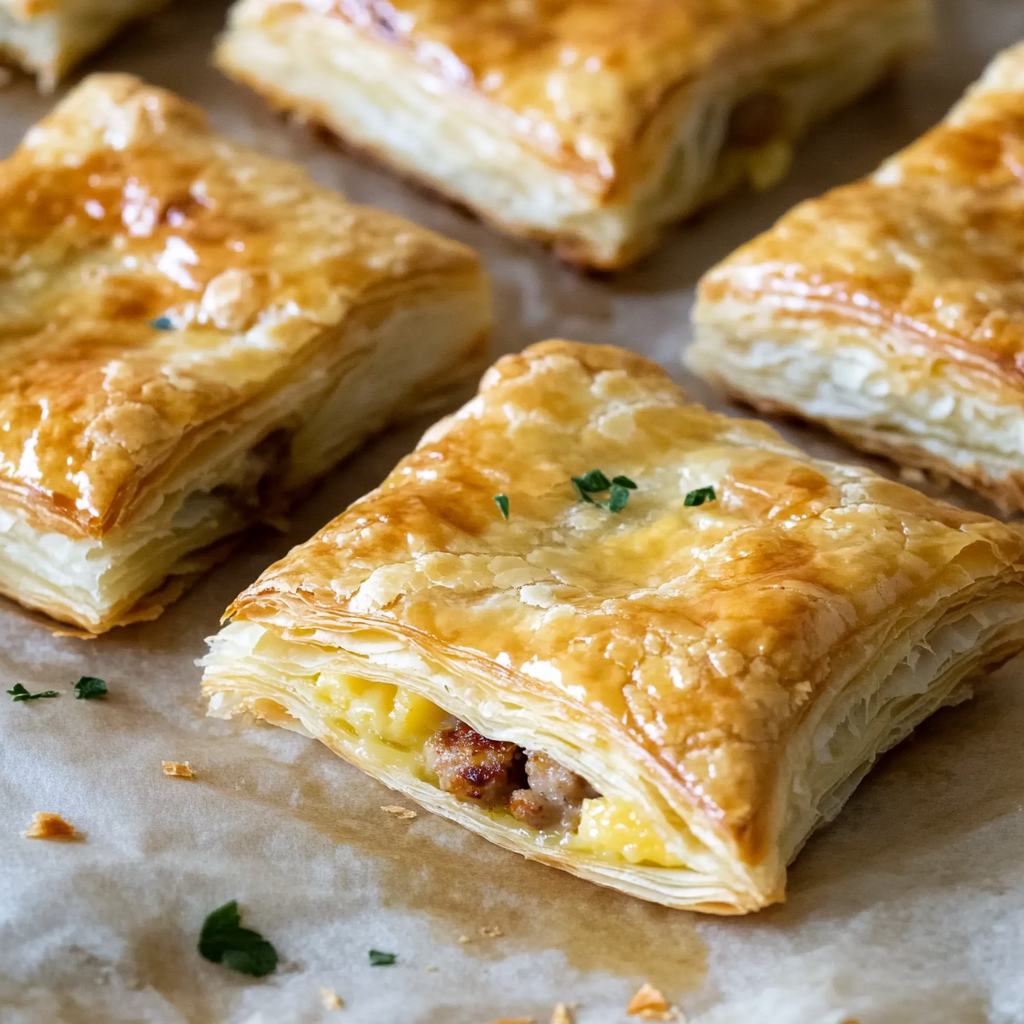 Breakfast Puff Pastry Bars