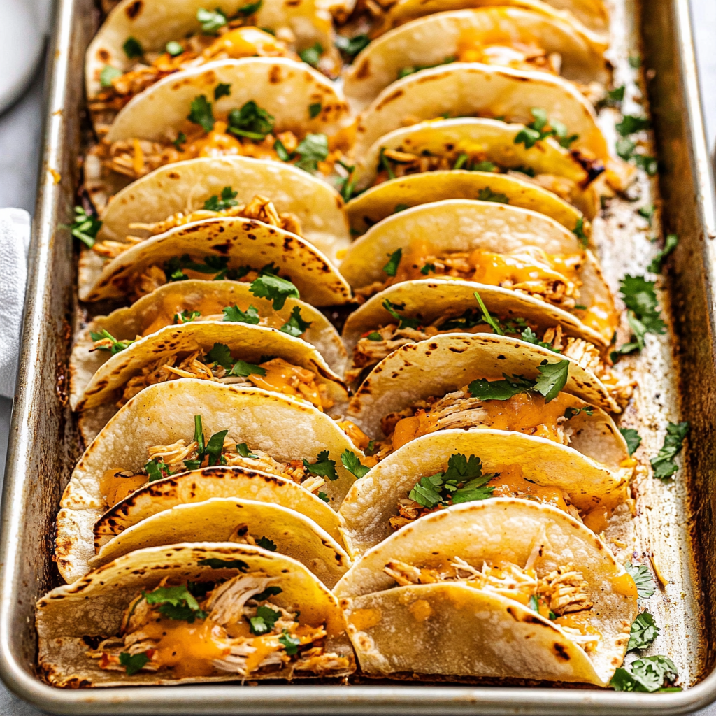 20 Minute Mini Baked Chicken Tacos