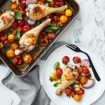 Roasted Drumsticks with Tomatoes