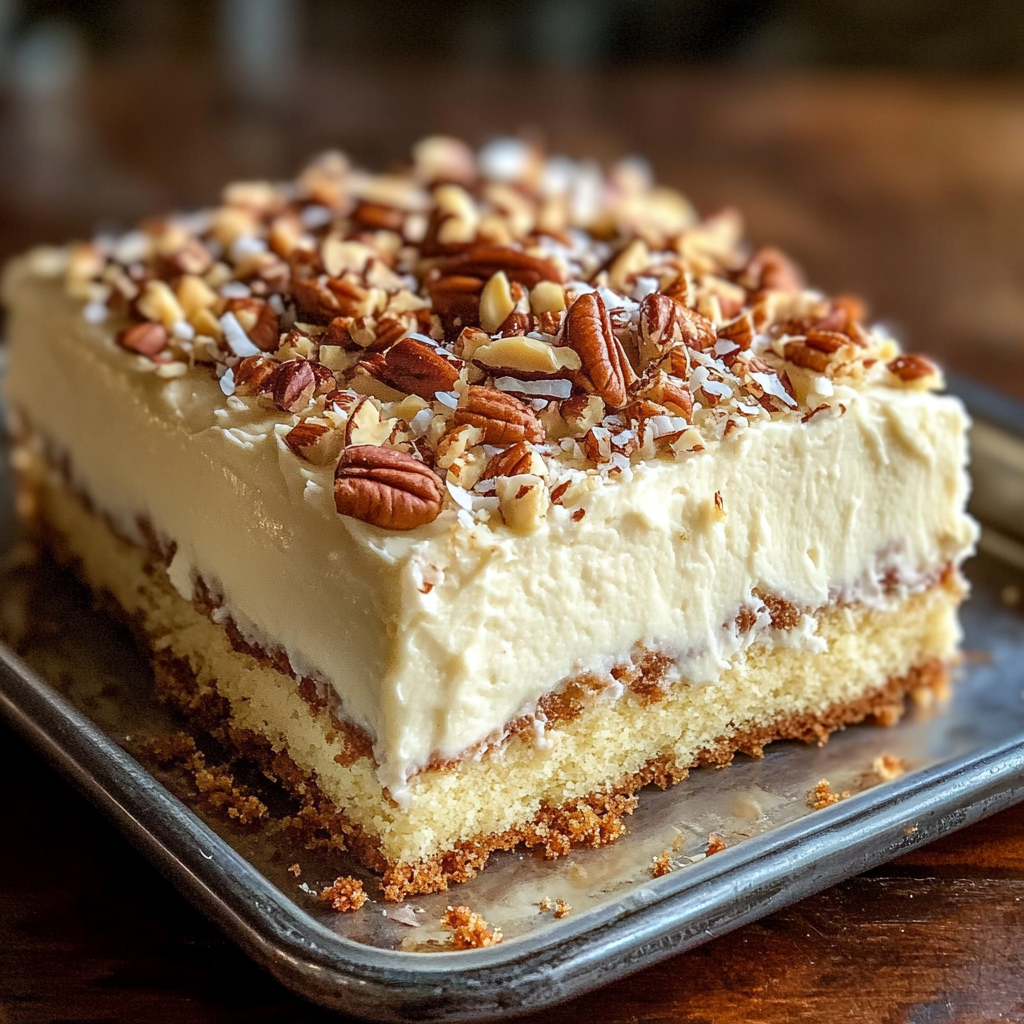 Italian Cream Sheet Cake
