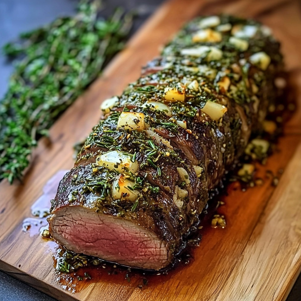 Herb Butter Beef Tenderloin Roast