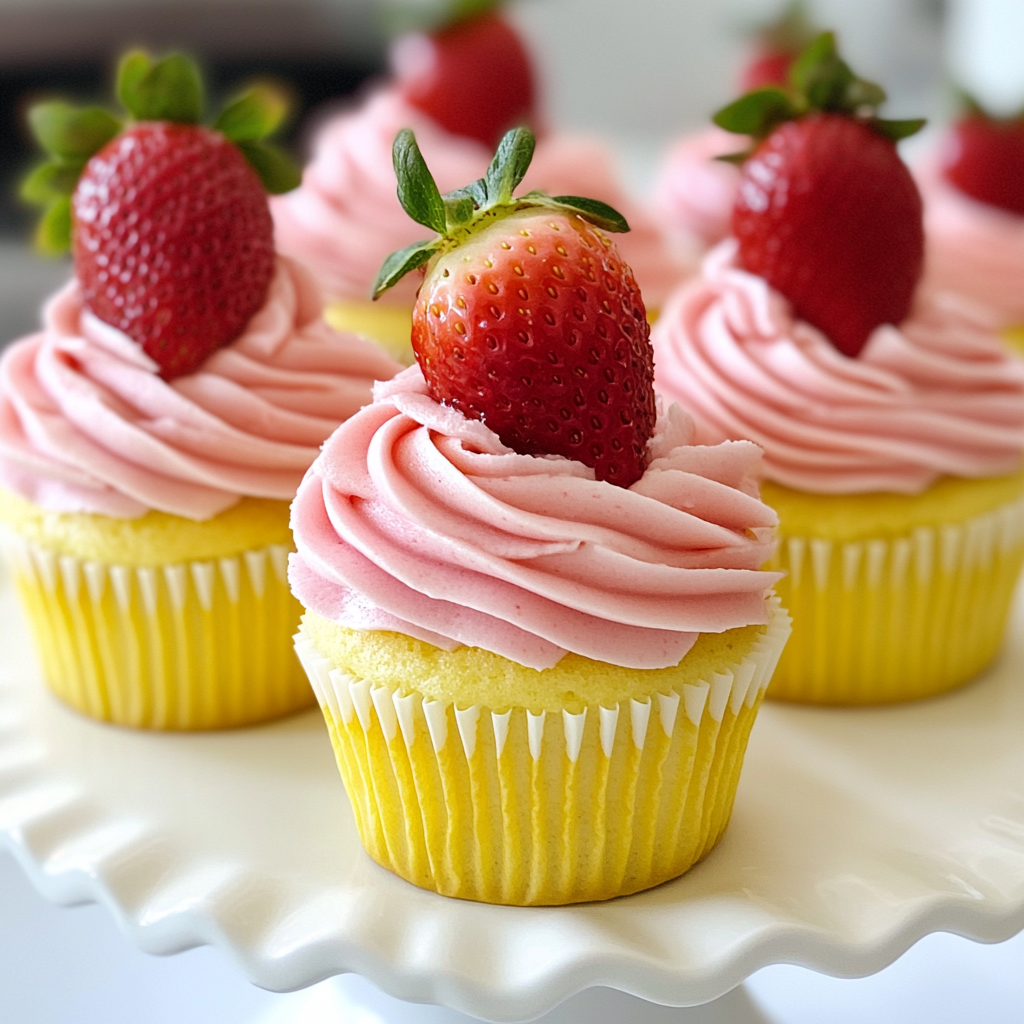 Strawberry Lemonade Cupcakes