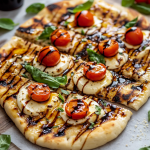 Caprese Flatbread with Balsamic Glaze