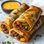 Cheesesteak Egg Roll Wraps