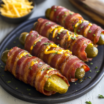 Bacon-Wrapped Pickle Dogs