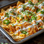 Buffalo Chicken Street Corn Nachos