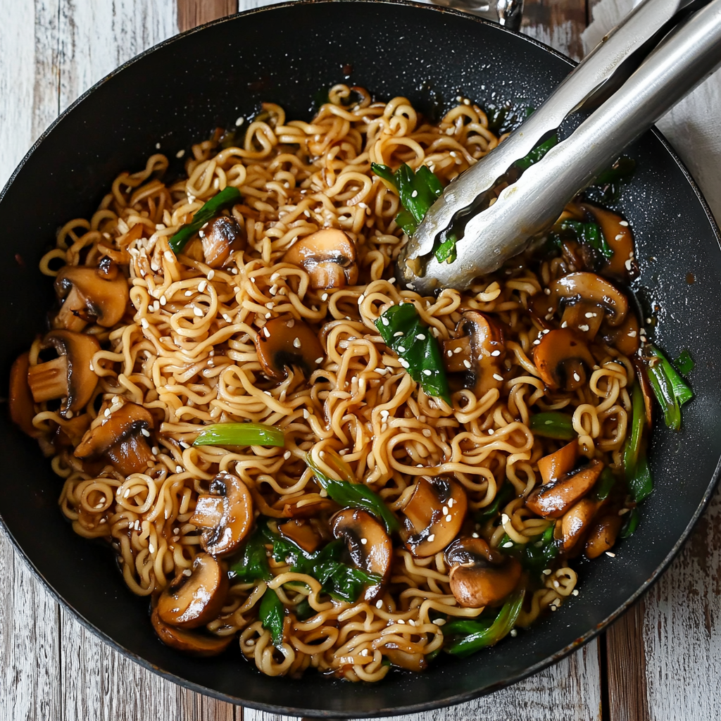 Quick & Best Mushroom Ramen Noodles