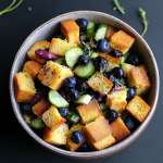 Blueberry Cornbread Panzanella
