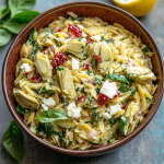 Lemony Orzo & Artichoke Salad
