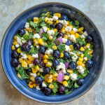Blueberry Corn Feta Salad with Chili-Lime Vinaigrette
