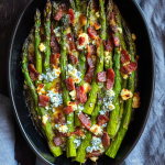 Asparagus with Blue Cheese and Bacon