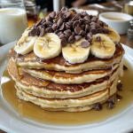 Banana Chocolate Chip Pancakes