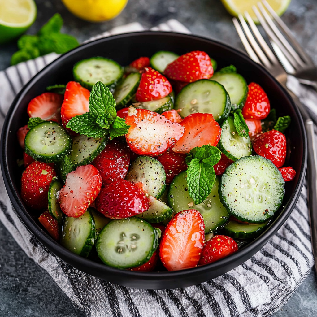 Cucumber Strawberry Salad