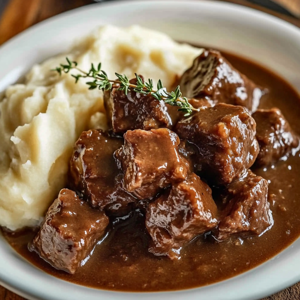 Crock Pot Beef Tips and Gravy