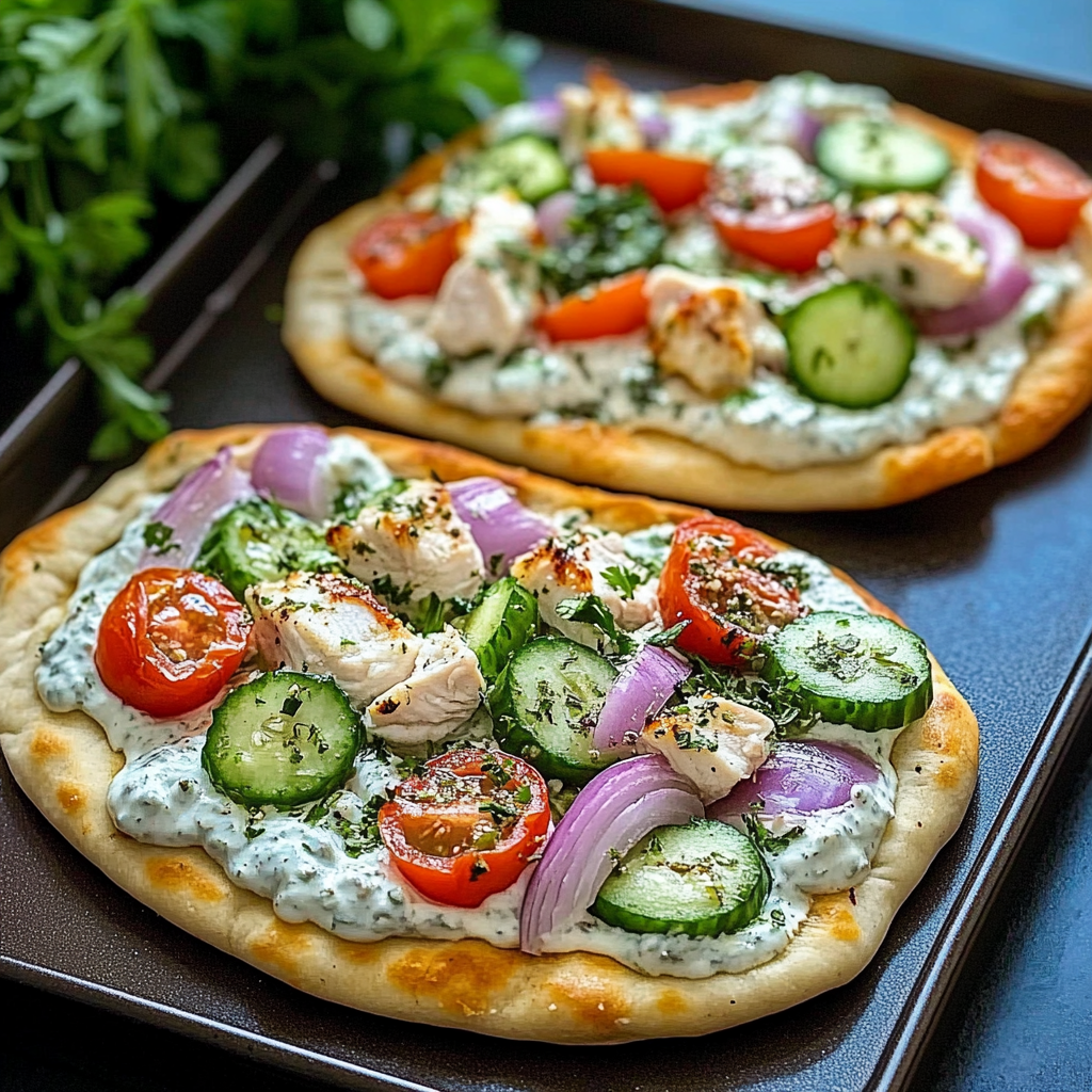 Tzatziki Chicken Pizza