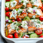 Baked Salmon with Lemon and Dill