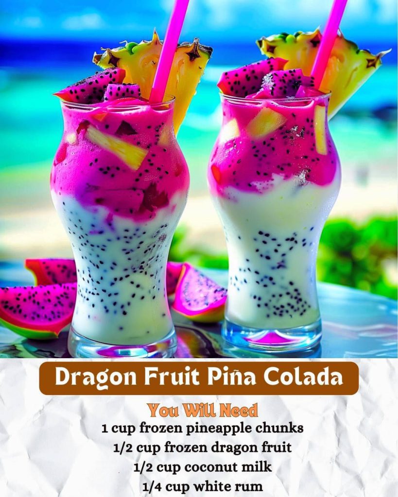 Dragon Fruit Piña Colada