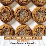 Ginger Molasses Christmas Cookies