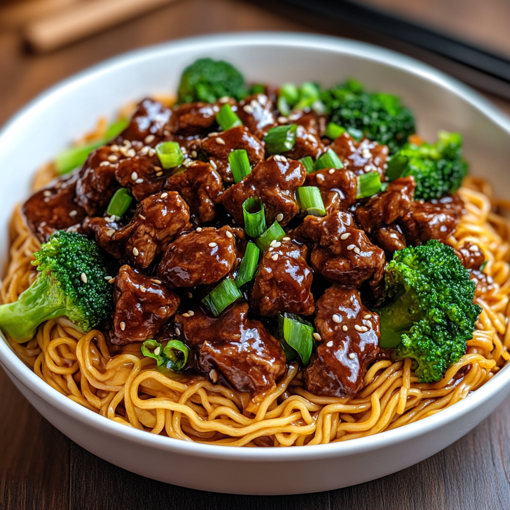 Sticky Beef Noodles