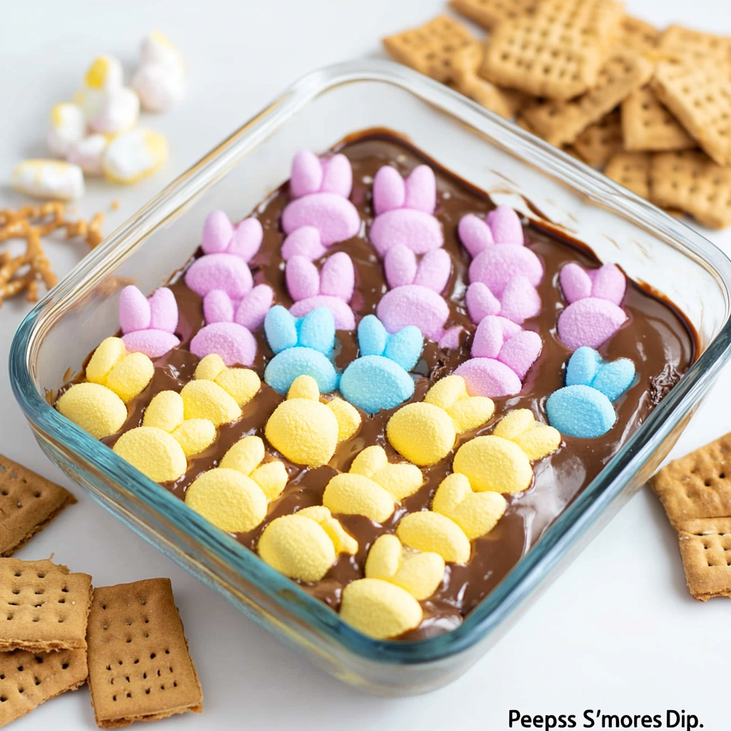 Easter Peeps s’mores dip