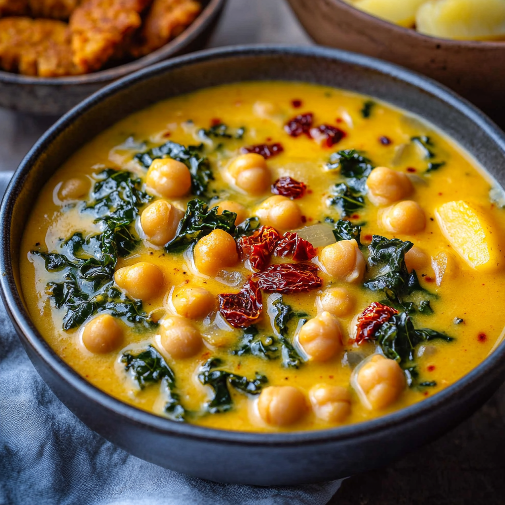 Creamy Tuscan Chickpea Soup