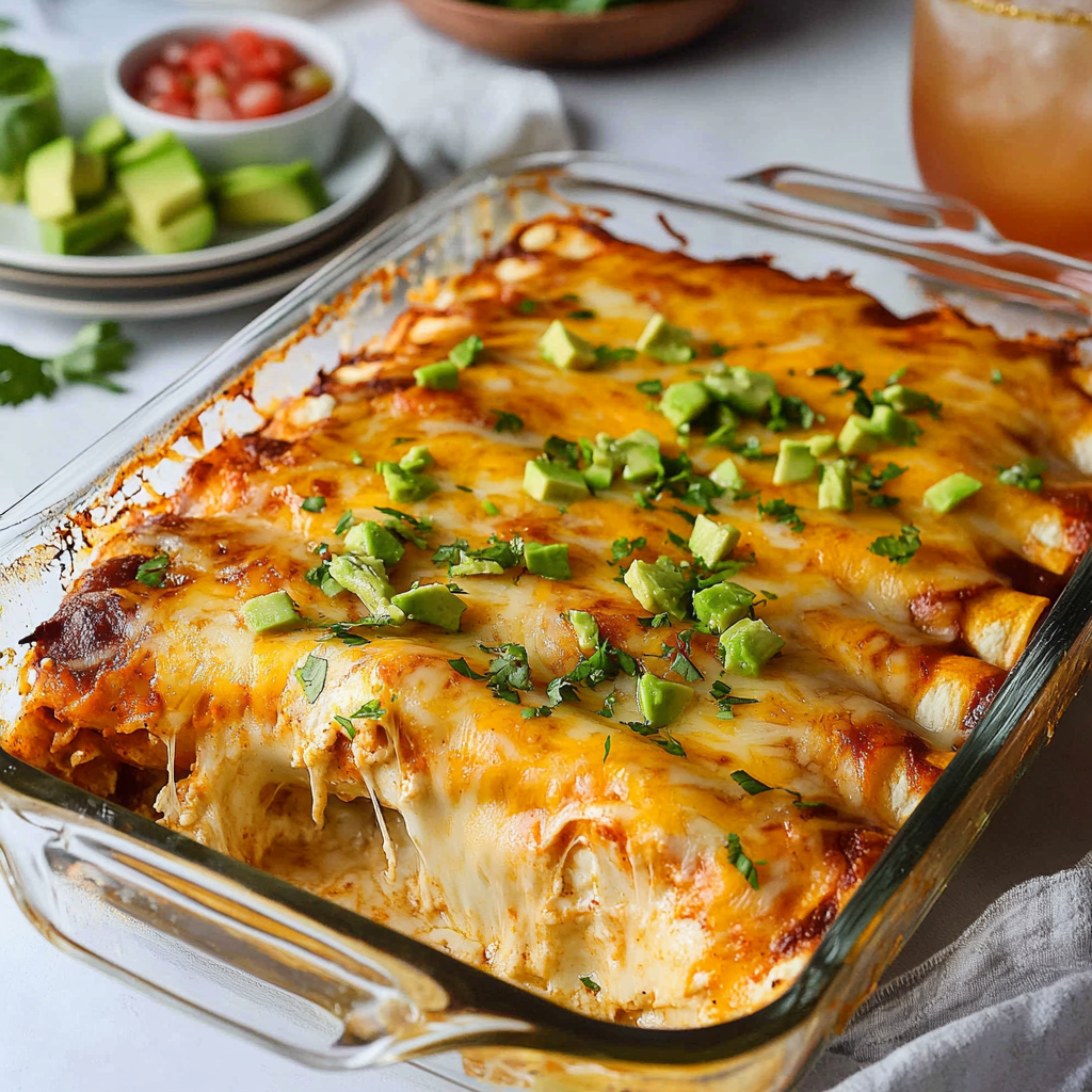 Cream Cheese Chicken Enchiladas